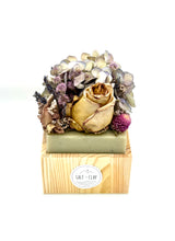Load image into Gallery viewer, French Lavender Flower Soap ~ With Homegrown Dried Bouquet ~ Olive Oil + Lavender Essential Oil ~ For Face, Hands &amp; Body ~ 16oz Soap Block
