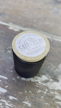 Load and play video in Gallery viewer, Big Sur Candle ~ Natural Beeswax Blend + Wooden Wick + Essential Oils ~ 10oz
