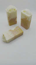 Load and play video in Gallery viewer, Grapefruit Scrub Soap ~ For Face, Hands &amp; Body ~ Natural Loofah Soap
